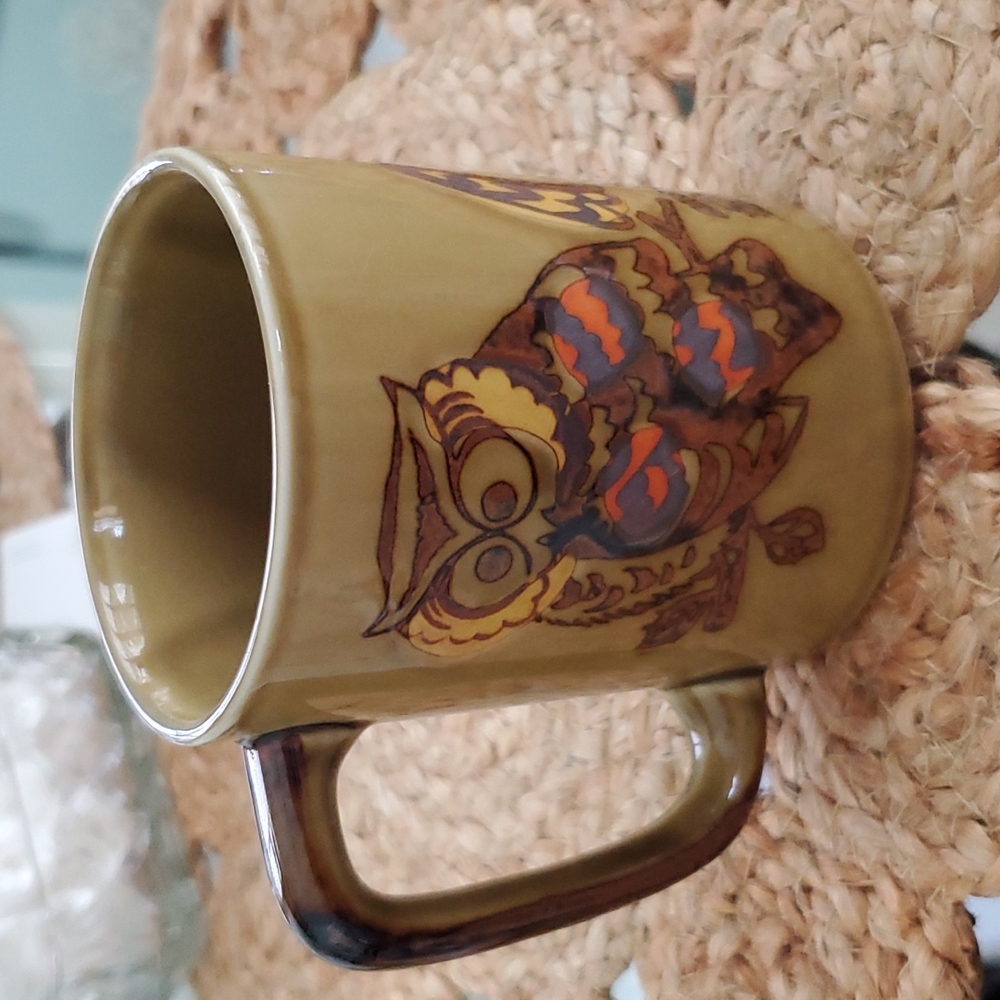 Vintage Owl Coffee Mug Cup 8 ounces
